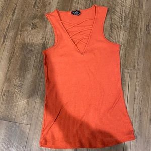 Orange tank top